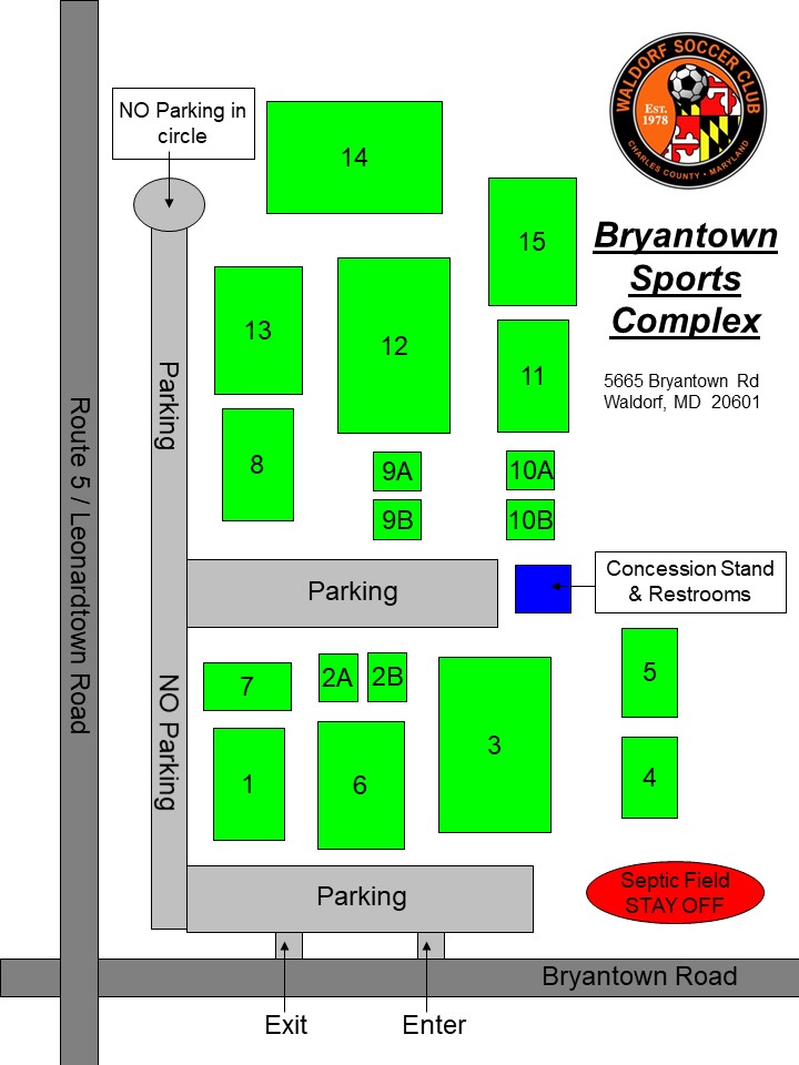 Bryantown Field Map